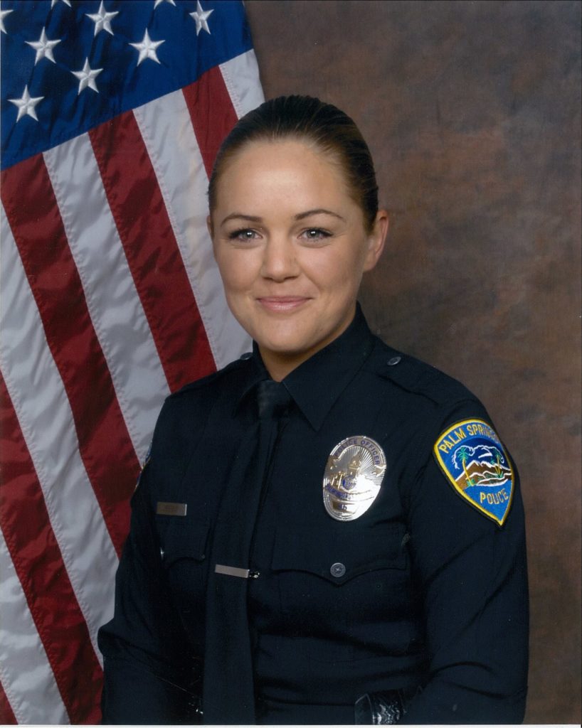 2016 - Lesley Zerebny - Officer - Palm Springs Police Department.